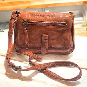 Forest and Culver Redish Brown Crossbody bag